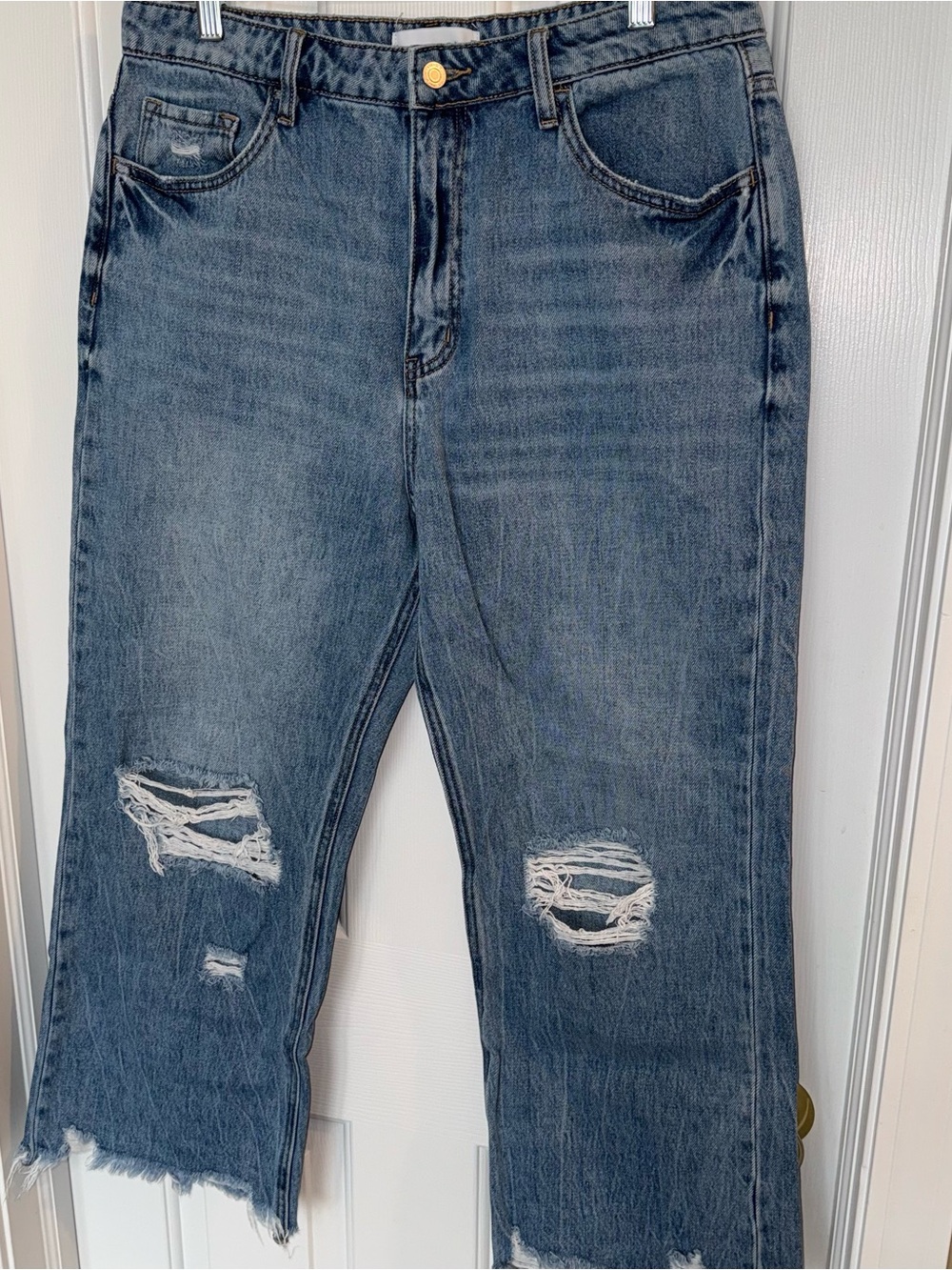 Vervet Maven Destroyed Ankle Jeans - Picture 7 of 10